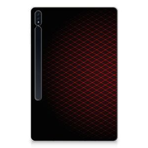 Samsung Galaxy Tab S7 Plus | S8 Plus Hippe Hoes Geruit Rood