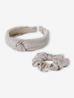 Set met feestelijke haarband en scrunchie goud Set met feestelijke haarband en scrunchie goud