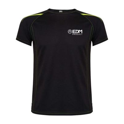 Heren-T-Shirt met Korte Mouwen EDM Zwart Maat XL