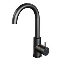 Brauer BlackEdition Wastafelmengkraan opbouw - hoog - draaibaar - ronde uitloop - model b - mat zwart 5-S-003-R2