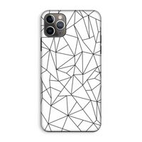 Geometrische lijnen zwart: iPhone 11 Pro Max Tough Case