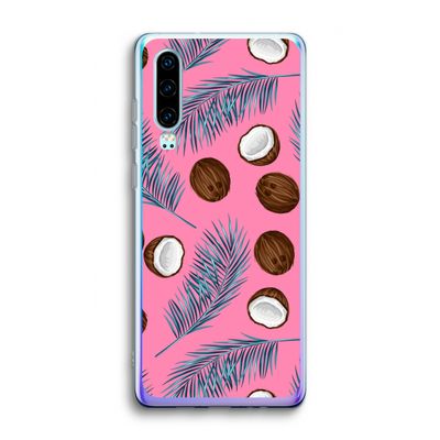 Kokosnoot roze: Huawei P30 Transparant Hoesje