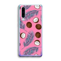 Kokosnoot roze: Huawei P30 Transparant Hoesje