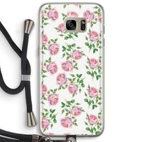 Kleine roosjes: Samsung Galaxy S7 Edge Transparant Hoesje met koord