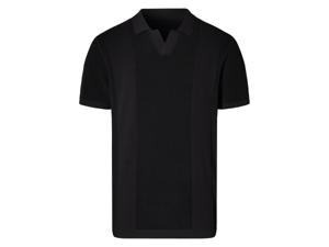 LIVERGY Heren poloshirt (Zwart, S)