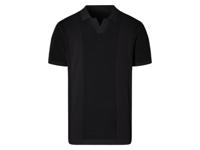 LIVERGY Heren poloshirt (Zwart, S)