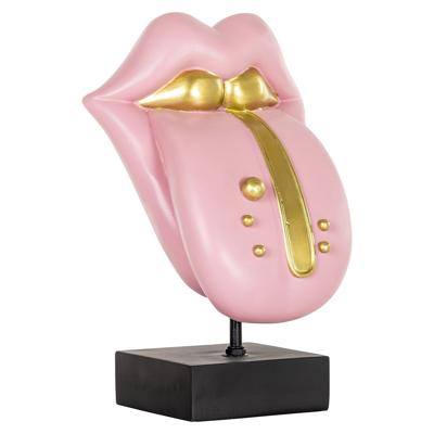 Richmond Decoratie 'Tongue' 33cm, kleur Roze