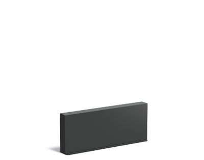 Aluminium muur 150x15x60cm.