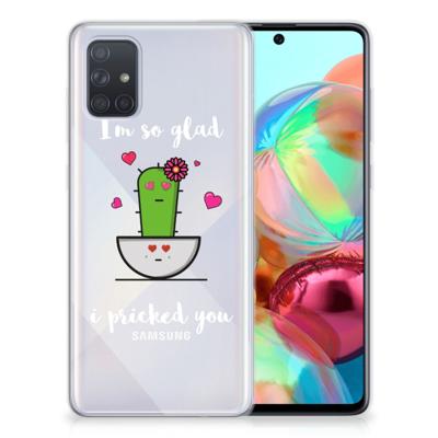 Samsung Galaxy A71 Telefoonhoesje met Naam Cactus Glad