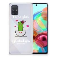 Samsung Galaxy A71 Telefoonhoesje met Naam Cactus Glad