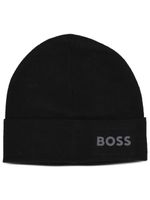 BOSS bonnet Aride à logo imprimé - Noir