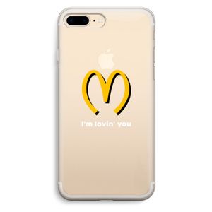 I'm lovin' you: iPhone 7 Plus Transparant Hoesje