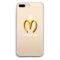 I'm lovin' you: iPhone 7 Plus Transparant Hoesje
