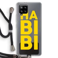 Habibi Blue: Samsung Galaxy A42 5G Transparant Hoesje met koord