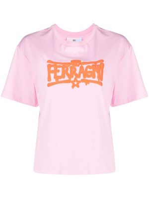 Chiara Ferragni T-shirt met logoprint - Roze Chiara Ferragni T-shirt met logoprint - Roze