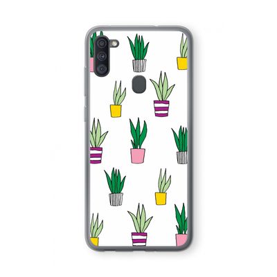 Sanseveria: Samsung Galaxy A11 Transparant Hoesje