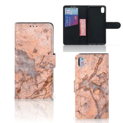Xiaomi Redmi 7A | Bookcase | Marmer Oranje
