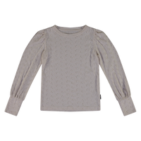Vinrose Meisjes shirt - Egret - thumbnail