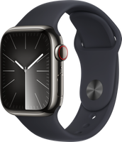 Apple Watch Series 9 41 mm Digitaal 352 x 430 Pixels Touchscreen 4G Grafiet Wifi GPS - thumbnail