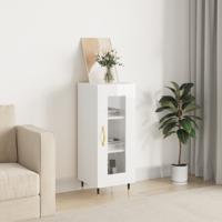 Dressoir 34,5x34x90 cm bewerkt hout hoogglans wit - thumbnail
