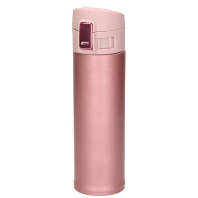 Thermofles / isoleerkan - lichtroze - 450 ml - RVS - thermosflessen / isoleerflessen