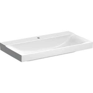 Geberit Xeno2 wastafel 90x48x14cm met kraangat zonder overloop KeraTect wit 500.531.01.1