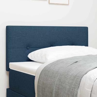 Hoofdbord met hoofdeinde Blauw 90 cm Stof