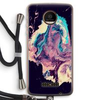 Cosmic Silence: Motorola Moto Z Force Transparant Hoesje met koord