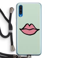 Kusje: Samsung Galaxy A50 Transparant Hoesje met koord