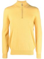 Brunello Cucinelli pull en cachemire à col montant - Jaune