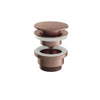 Plug Hotbath Archie Altijd Open Schroef Rond Geborsteld Koper PVD - thumbnail