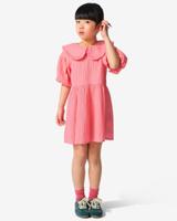 HEMA Kinderjurk jersey geborduurd roze (roze)