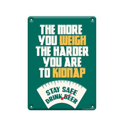 Paperdreams Tekstbord metaal - the more you weigh