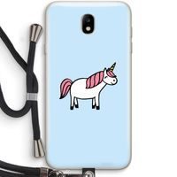 Eenhoorn: Samsung Galaxy J7 (2017) Transparant Hoesje met koord Eenhoorn: Samsung Galaxy J7 (2017) Transparant Hoesje met koord