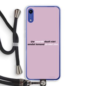 uw waarde daalt niet: Honor Play 8A Transparant Hoesje met koord
