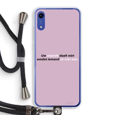 uw waarde daalt niet: Honor Play 8A Transparant Hoesje met koord
