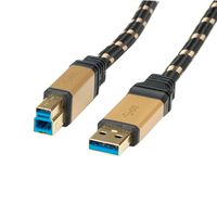 ROLINE GOLD USB 3.2 Gen 1 kabel, type A-B, 3 m - thumbnail