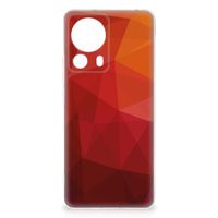 TPU Hoesje voor Xiaomi 13 Lite Polygon Red