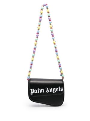 Palm Angels sac porté épaule Crash à ornements de perles - Noir