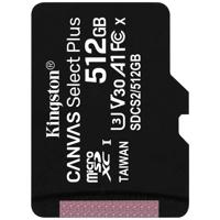 Kingston Technology 512GB micSDXC Canvas Select Plus 100R A1 C10 enkel pakket zonder ADP - thumbnail
