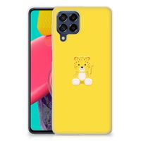 Samsung Galaxy M53 Telefoonhoesje met Naam Baby Leopard - thumbnail