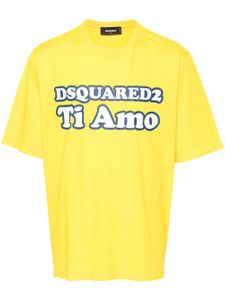 DSQUARED2 t-shirt Skater à logo imprimé - Jaune