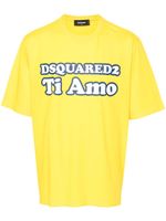 DSQUARED2 t-shirt Skater à logo imprimé - Jaune