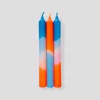 Dinerkaars - Dip Dye Neon &apos; Coral Playa&apos; - 3 stuks