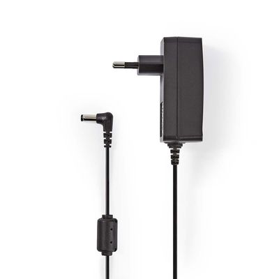Nedis CCTV Stroomadapter | 2.0 A | 12 V DC | 5,5 x 2,1 mm Male | 1.5 m | 1 stuks - CCTVPA20BK CCTVPA20BK