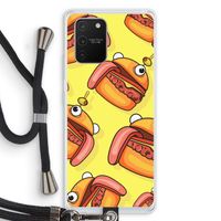 Hamburger: Samsung Galaxy S10 Lite Transparant Hoesje met koord