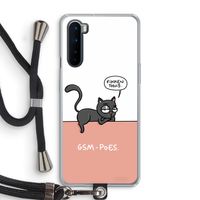 GSM poes: OnePlus Nord Transparant Hoesje met koord