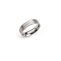 Boccia 0101-02 Ring Titanium zilverkleurig 6 mm Maat 54