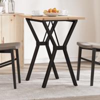 Eettafel Y-frame 80x50x75,5 cm massief grenenhout en staal
