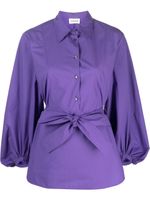 P.A.R.O.S.H. blouse ceinturée à manches amples - Violet P.A.R.O.S.H. blouse ceinturée à manches amples - Violet